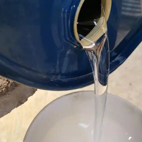 Silicone oil pouring